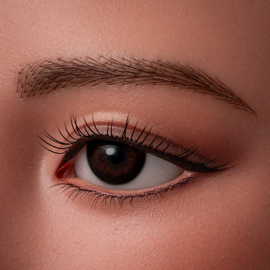 Implanted eybrows